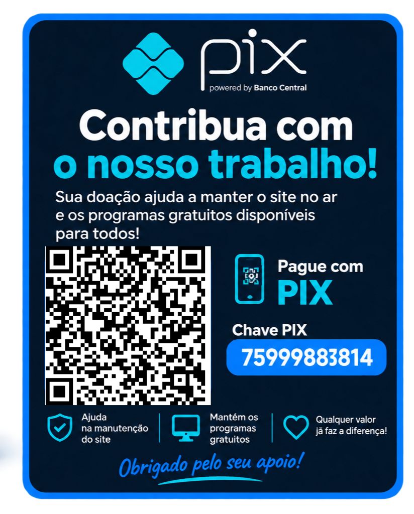 Contribua com a manutenção do site por PIX